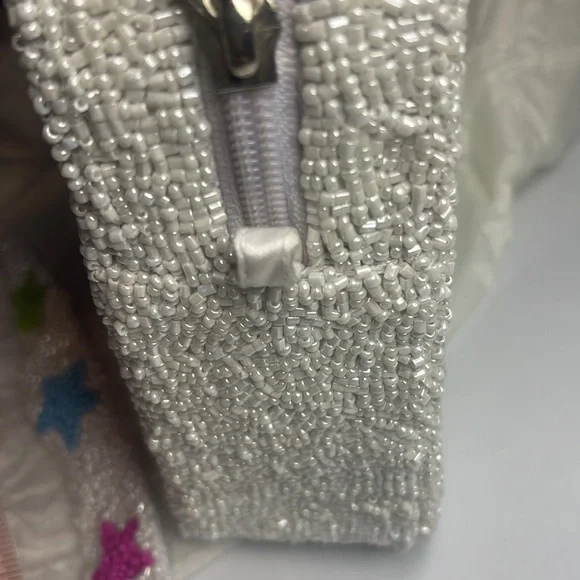 NWT Tiana Designs Ny Beaded Square Crossbody Rainbow Rolling Stones Purse Bag - Picture 13 of 15